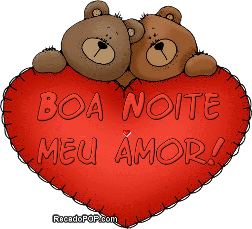 Boa Noite Meu Amor Ursinhos - Recados para Facebook
