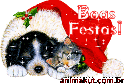 Recado Facebook Natal e Boas Festas – Cachorrinho