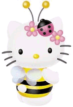 Recado Facebook Hello Kitty abelhinha