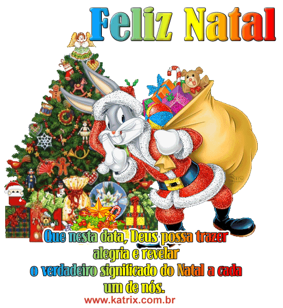 Feliz Natal - Pernalonga - Recados para Facebook