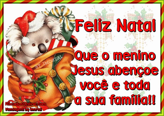Que Jesus abençoe vc e sua família no natal - Recados para Facebook