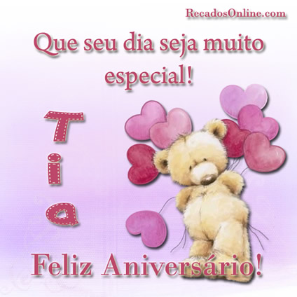 Featured image of post Flores Feliz Anivers rio Tia N o deixe de desejar felicidades a seus amigos que fazem anivers rio no dia de hoje ou que passou uns dias alegre o dia dessa pessoa t o querida